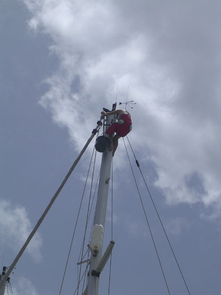 Up the mast